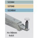H=140mm für Steckaufnahmen für R-Arme Geeignet...