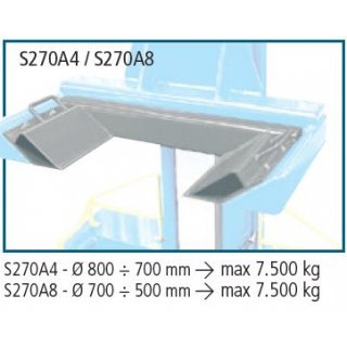 Satz Adapter für Räder D 800/700, RAVAGLIOLI