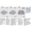 Satz Zusatzgrundplatten für Böden mit einer...