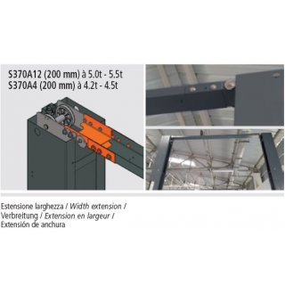 Säulenabstandverbreiterung 200 mm Geeignet für RAV.KP50L.198143 und RAV.KP55A.198037., RAVAGLIOLI