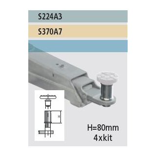 Verlängerungen Satz Distanzhülsen H=80mm , Zapfendurchmesser D= 60 (4Stk) Geeignet für RAV1155LIKTA., RAVAGLIOLI