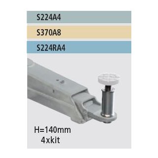 Satz Distanzhülsen H=140mm , Zapfendurchmesser D= 60 (4Stk) Geeignet für RAV.KP70A.198051., RAVAGLIOLI