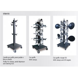 Ablagewagen für Spannklammern Geeignet für RAV.TD185.700025, RAV.TD178.700087, RAV.TD176.700100, RAV.TD508.700766, RAV.TD506.700797, RAV.TD2WF.701084 und RAV.TD2WF.701350., RAVAGLIOLI