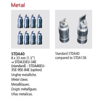 Metallfinger (8 Stk) für STDA33EU-34E (standard) und STDA46EU-35E-95E Geeignet für STDA35E und STDA33EU., RAVAGLIOLI
