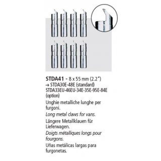 lange Metallfinger für Lieferwagen (8 Stk) für STDA30E-48E (standard) und STDA33EU-46EU-34E-35E-95E, RAVAGLIOLI