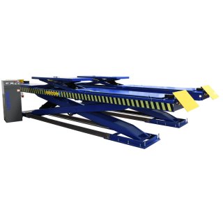 LSB-5.0-SL, 5,0t, LED-BELEUCHTUNG, Unterflur  (Optional Überflur) Scherenbühne mit LONGUS Hydr.-Aggregat, 5,0 t Inkl. Rad- und Achsfreiheber, Fahrschienenlänge 5300mm