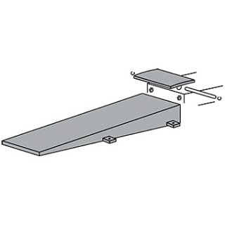 Satz Auffahrrampen Überfluraufbau mit 1350 mm Bodenrampen für Serie 600N mit Radfreiheber, RAVAGLIOLI