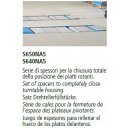 Satz (2 Stk.) Drehtellerabdeckungen . Fahrschienenbreite...