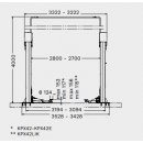 KPX42 Tragfähigkeit 4200 kg Säulen: symmetrisch Säulenabstand 2700-2800mm Steuerung mit Drucktasten Teq-Link, RAVAGLIOLI