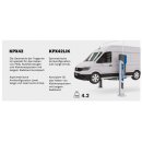 KPX42E Tragfähigkeit 4200 kg Säulen: symmetrisch Säulenabstand 2700-2800mm Doppelseitige Steuerung mit Drucktasten Energie kit Teq-Link, RAVAGLIOLI