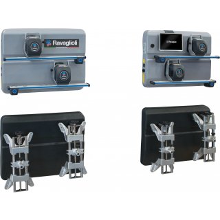 RAVTD2.0WIFI.4 8-CCD-Achmessgerät WI-FI, 4-Punkt-Radklemmen STDA33EU, Konsole SW-geführter Messablauf Lieferumfang: Prof-Tablet, Batterieladegerät und USB-Ladevorrichtung 2 Wandpanele Satz Magnethalturung für Tabl