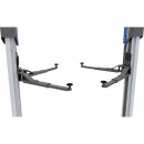 KPX35LLE Tragfähigkeit 3500 kg Säulen: symmetrisch Säulenabstand 2900-3000mm Arme für Sportwagen erste Stufe: 65mm; zweite Stufe: 50mm; Tragteller: 83mm min Steuerung mit Drucktasten Energie-Kit Teq-Link, RAVAGLIOLI