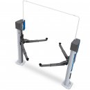 KPX35LLE Tragfähigkeit 3500 kg Säulen: symmetrisch Säulenabstand 2900-3000mm Arme für Sportwagen erste Stufe: 65mm; zweite Stufe: 50mm; Tragteller: 83mm min Steuerung mit Drucktasten Energie-Kit Teq-Link, RAVAGLIOLI