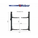 2 Säulen "Spindel" Hebebühne Weber Expert Serie C-5S-XL, WEBER