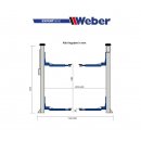 2 Säulen "Spindel" Hebebühne Weber Expert Serie C-2.32-AS, WEBER