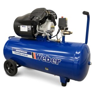 Werkstattkompressor 230 V / 8 bar / 100 l Tank, WEBER