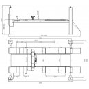 4 Säulen Hebebühne Weber Expert Serie Autolift 6.4 (Schwerlastanker 16x4,50, Achsfreiheber 3,2 t, -kein-, Fahrschienenverlängerung), WEBER