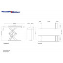 Doppel Scherenhebebühne Weber Expert Serie DSH-4000 inkl. Unterflurkasten, WEBER