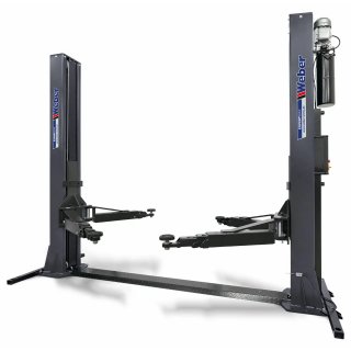 2 Säulen Hebebühne Weber Expert Serie Autolift 6.0, Traglast 6t, Arme 3-tlg. v+h, 400V-Anschluß, Aufnahme vorwiegend Transporter und Reisemobile - größere/höhere PKW (eingeschränkt) bis Crafter langer Radstand, WEBER