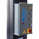 2 Säulen Hebebühne Weber Expert Serie SJC-10XL – 4.5M, Säulenhöhe 4530mm, inkl. 100mm Tragtellererhöhungen für Transporter, Traglast 4,5t, Arme 3-tlg. v+h, 400V-Anschluß, Aufnahme ca. Polo bis Crafter mittlerer Radstand, WEBER