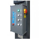2 Säulen Hebebühne Weber Expert Serie SJC-10XL inkl. Anker und Öl, inkl. 100mm Tragtellererhöhungen für Transporter, Traglast 4,5t, Arme 3-tlg. v+h, 400V-Anschluß, Aufnahme ca. Polo bis Crafter mittlerer Radstand, WEBER