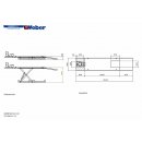 Fahrschienenverlängerung vorne für Motorradhebebühne Weber Expert Serie MC-1000, WEBER