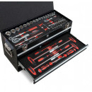 MX Werkzeugkiste mit 3 Schubladen und Klappdeckel 104-teilig, WEBER