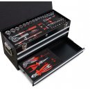 MX Werkzeugkiste mit 3 Schubladen und Klappdeckel 104-teilig, WEBER