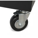 Mobiler Werkstattwagen mit 9 Schubladen und Holzarbeitsplatte grau, WEBER