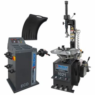 PKW Reifenmontiermaschine 1021 und Radwuchtmaschine "ECO", WEBER