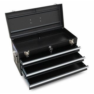 Leere Werkzeugkiste mit 3 Schubladen und Klappdeckel, WEBER