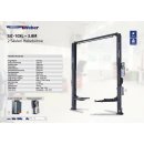 2 Säulen Hebebühne Weber Expert Serie SJC-10XL – 3.8M, Säulenhöhe 3800mm, inkl. 100mm Tragtellererhöhungen für Transporter, Traglast 4,5t, Arme 3-tlg. v+h, 400V-Anschluß, Aufnahme ca. Polo bis Crafter mittlerer Radstand, WEBER