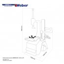 PKW Reifenmontiermaschine 1024-XL-2HP und Radwuchtmaschine Präzision-XL 3D, WEBER