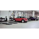 RAV535 Low-Profile Doppel-Scherenhebebühne, Verzinkter Grundrahmen Tragfähigkeit: 3500Kg Flache Fahrbahn: 1420-1950mm Überflur H=100 mm, RAVAGLIOLI