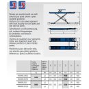 RAV650N.5.55ISI, Scheren-Hebebühne Elektrohydraulisch,Tragfähigkeit: 5000Kg, Fahrschienen zur Achsvermessung: 5,5m, 4+8 Bewegungen, mit integriertem Radfreiheber, Unterflur, verzinkt, RAVAGLIOLI