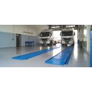 RAV825.11I, LKW-Vertikalscherenbühne, elektrohydraulisch, 25.000 kg Fahrschiene 11.000 mm Unterflur, RAVAGLIOLI