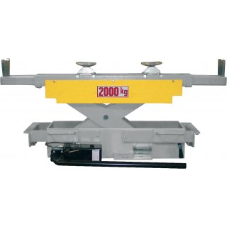 JS17 Achsheber 2000 kg, hydraulisch mit Handpumpe Scherenheber mit seitlich ausziebaren Armen,Ravaglioli, RAVAGLIOLI