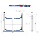 2 Säulen "Spindel" Hebebühne Weber Expert Serie C-2.32A, WEBER