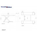 Mobile Kurzhub Scherenhebebühne Weber Expert Serie SH-3500, WEBER