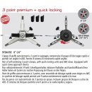 Selbstzentrierendes 3-Punkt Halterpaar mit Schnellspanner...