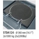 STDA124, Ø 360 mm (14.1”) 2x1000 kg,...