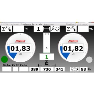 PC-Software "BPS-TV-2" Bildschirmanzeige für alle Rollen- und PPS-Eco Bremsenprüfstände, SHERPA