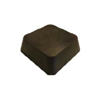 Gummipyramide klein, Höhe 40 mm, 
oben 100 x 100 mm, 
unten 120 x 120 mm