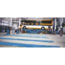 RAV713NI, Elektrohydraulische LKW-Hebebühne, 13.000 kg flache Fahrschiene 7.000 mm Unterflur, RAVAGLIOLI