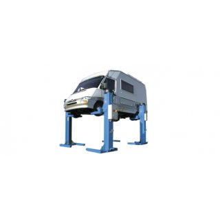 RAV 212NC, Elektromechanische Radgreiferanlage, 2500 kg pro Säule, Satz 4 Säulen in Werkstatthallen, RAVAGLIOLI