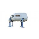 RAV 212NC, Elektromechanische Radgreiferanlage, 2500 kg pro Säule, Satz 4 Säulen in Werkstatthallen, RAVAGLIOLI