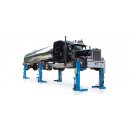 RAV222NL, Elektromechanische Radgreiferanlage, 4000 kg pro Säule, Satz 4 Säulen Erweiterbar auf 6 oder 8 Säulen inkl. verstellbare Gabeln VAR210-220/F, RAVAGLIOLI