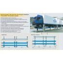 4-Säulen Hebebühne, elektromechanisch, 24.000 kg Fahrschiene 700 x 9.000 mm, RAVAGLIOLI