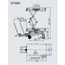 mobiler Hubtisch entferenbare Deichsel: Tragkraft 1000kg, RAVAGLIOLI