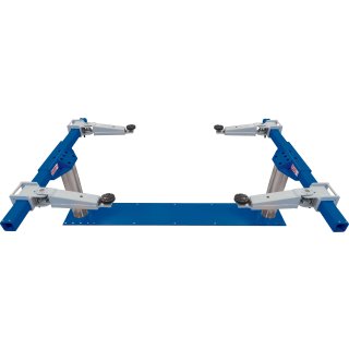 Elektrohydraulische 2-Stempel-Unterflurhebebühnen Tragkraft 3.500KG , 4 egal lange Arme mit niedriger Unterschwenkhöhe , doppelt aussziehbar Drehteller D=120mm H=90/125mm lichte Stempelweite 2.160 mm., RAVAGLIOLI